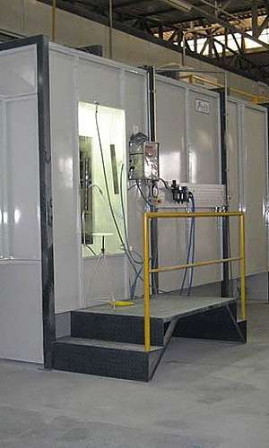 Cabine de pintura a pó Cabine de pintura a pó