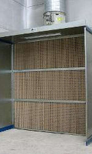 Cabine de pintura com filtro seco Cabine de pintura com filtro seco