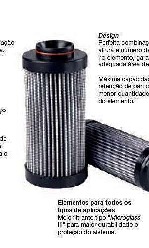 Elemento filtrante sistema hidráulico Elemento filtrante sistema hidráulico